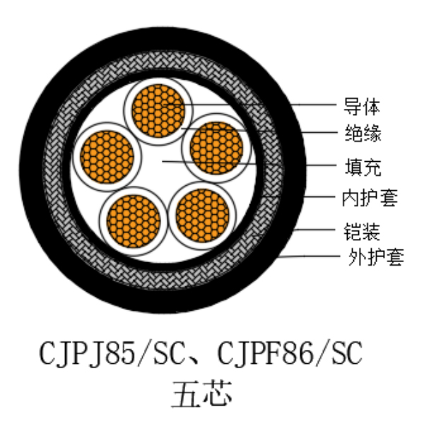 铜芯交联聚乙烯绝缘低烟无卤船用电力电缆-CJPJ85/SC-0.6/1kV、CJPF86/SC-0.6/1kV